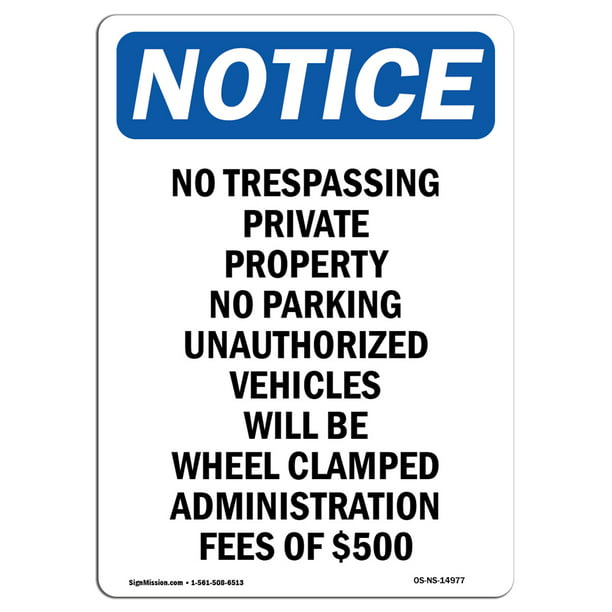 Private Beach No Trespassing Warehouse & Shop Area OSHA Notice Sign Motorboats | Aluminum Sign Work Site Protect Your Business  Made in The USA 
